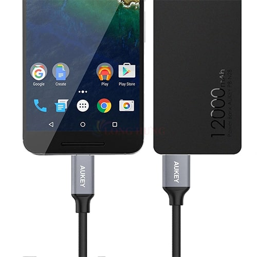 Cáp USB Type-C Aukey 1m CB-CD2 - Hàng chính hãng