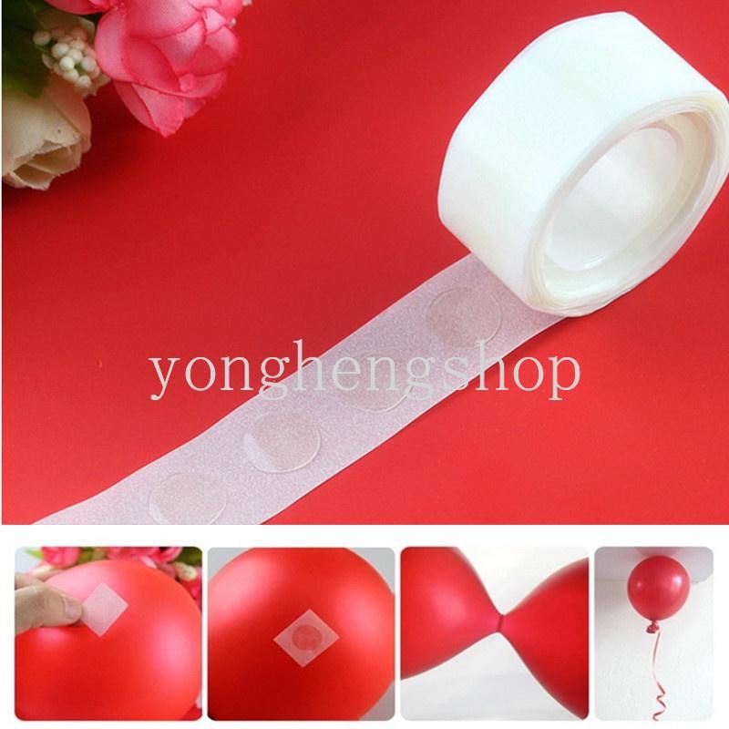Cuộn 100 Điểm Dán Bong Bóng Trang Trí Tiệc Sinh Nhật/Đám Cưới