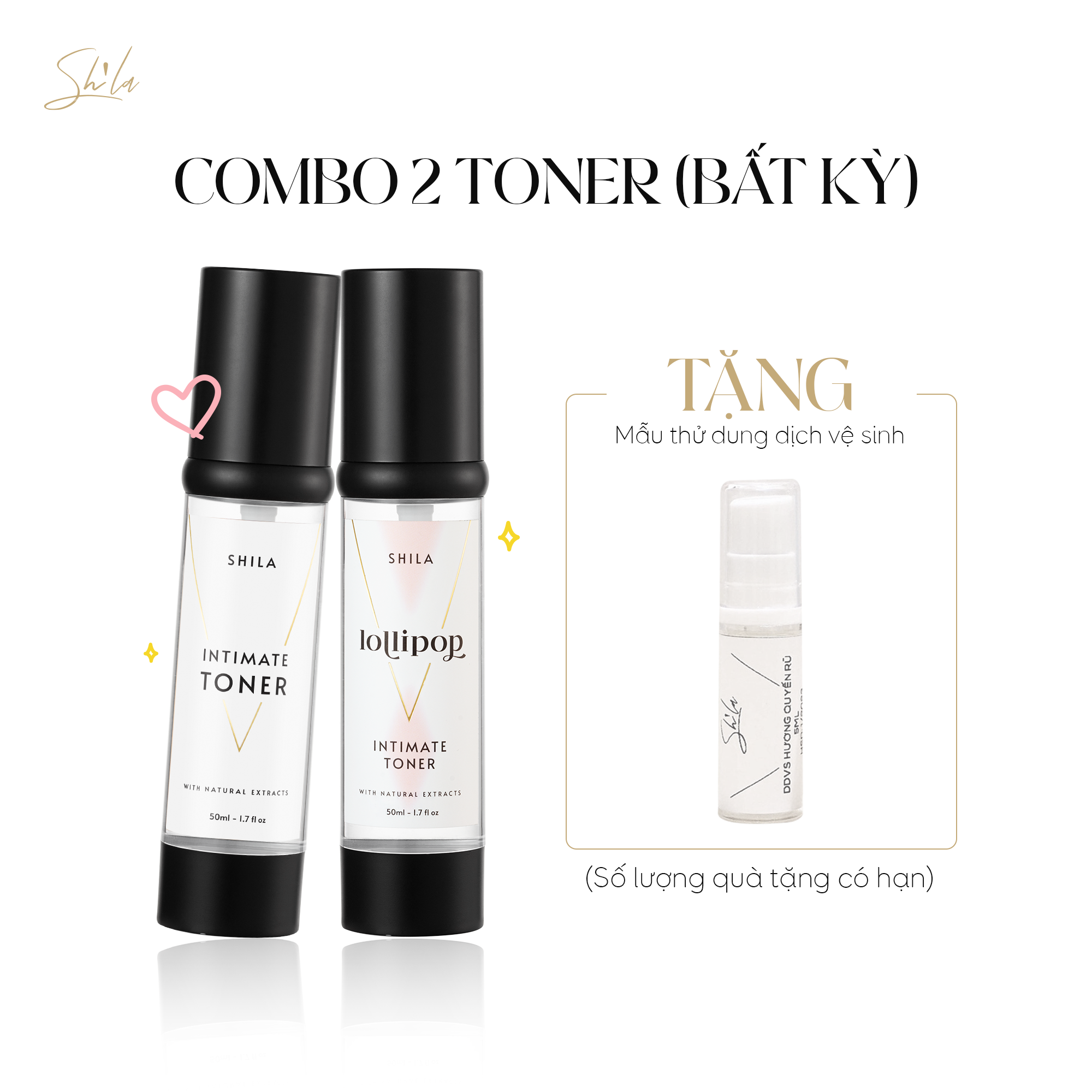 Combo 2 chai xịt se khít vùng kín Shila 50ml (Shila Intimate Toner