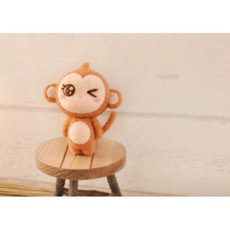 LEN CHỌC - LEN THÔ - Needle Felting để làm thú đồ chơi.
