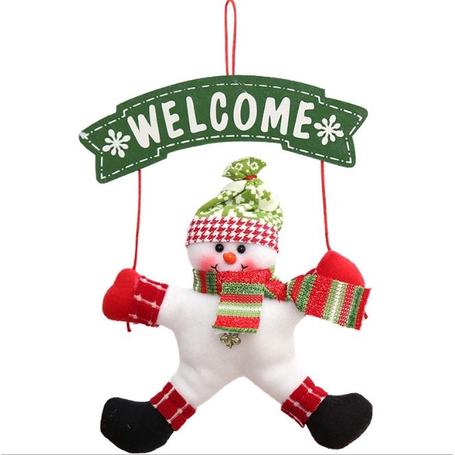 Phụ kiện treo cửa đi hình ông già Noel dễ thương dùng trang trí giáng sinh