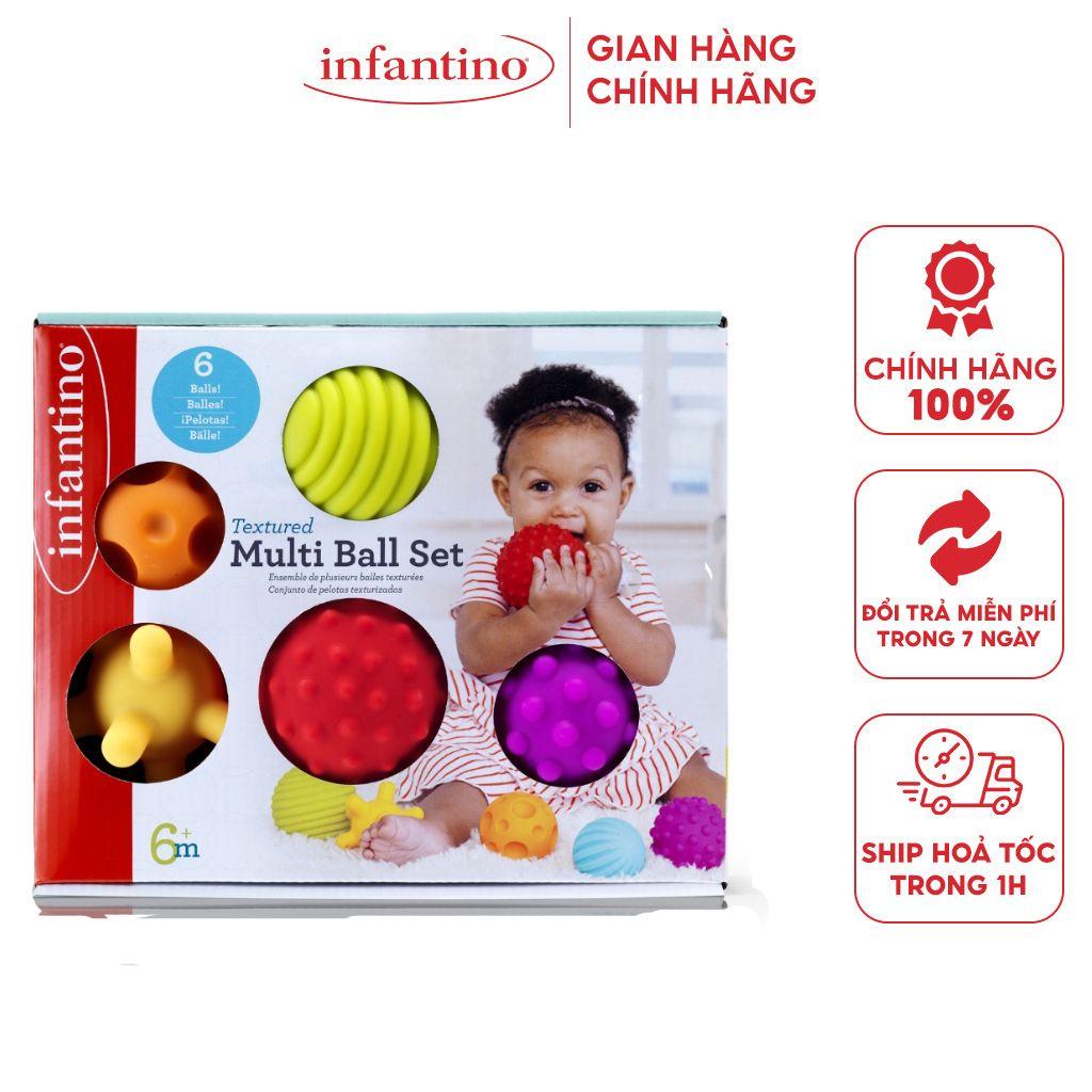 Set Đồ Chơi 6 Trái Bóng INFANTINO Dành Cho Bé Giúp Phát Triển Giác Quan Và Kỹ Năng Của Trẻ