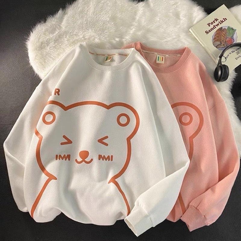 SWEATER Gấu , Áo Nỉ không mũ, áo hoodie gấu nhiều màu