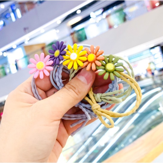 Dây buộc tóc Hàn Quốc hoa cúc nhí HOT TREND - Chun đôi cực bền - co giãn thoải mái