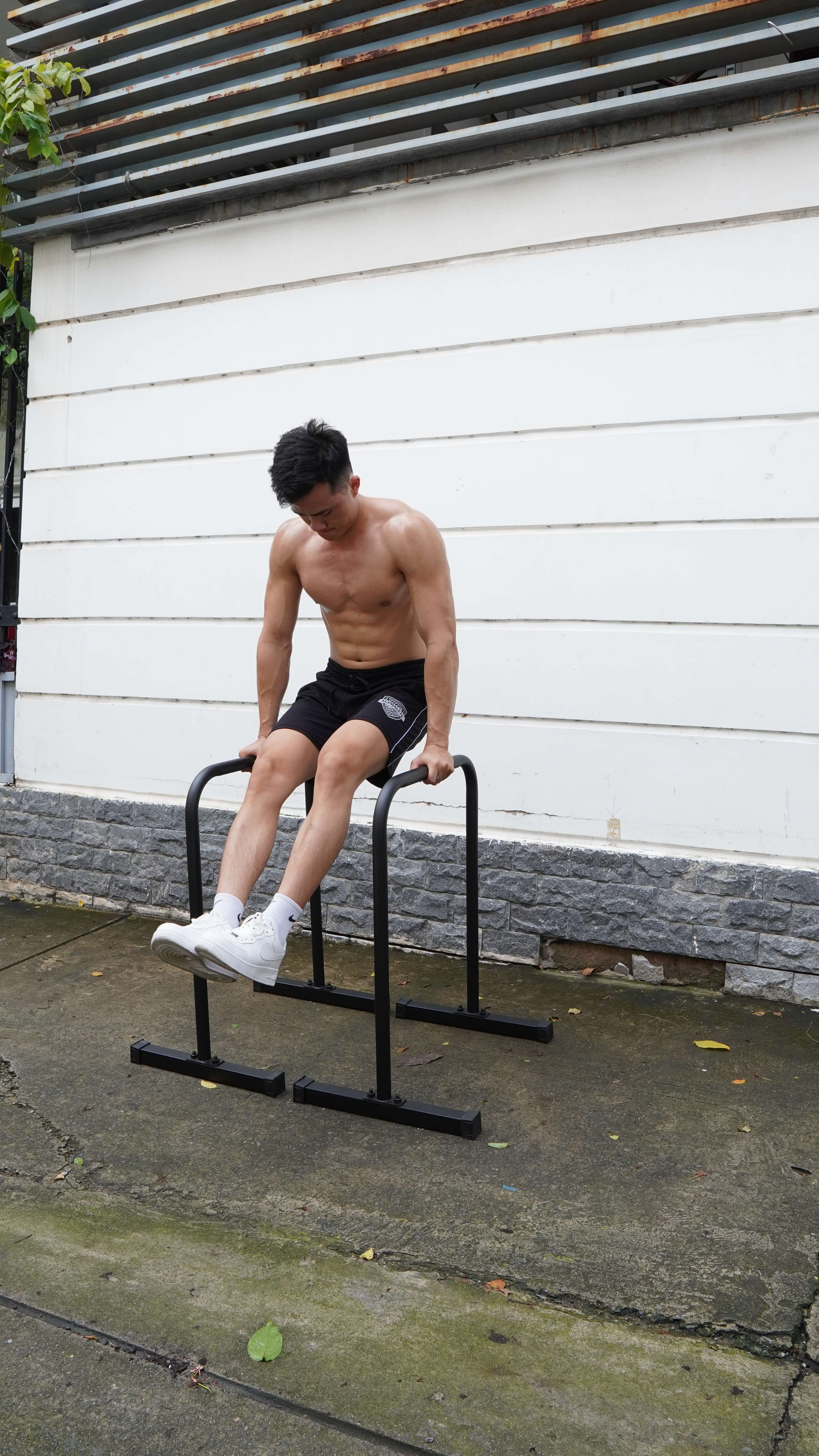 Xà kép mini, Parallettes size 2XL và 3XL (Cao 80cm, 90cm) chính hãng DAI NHAN, làm bằng thép, sơn tĩnh điện