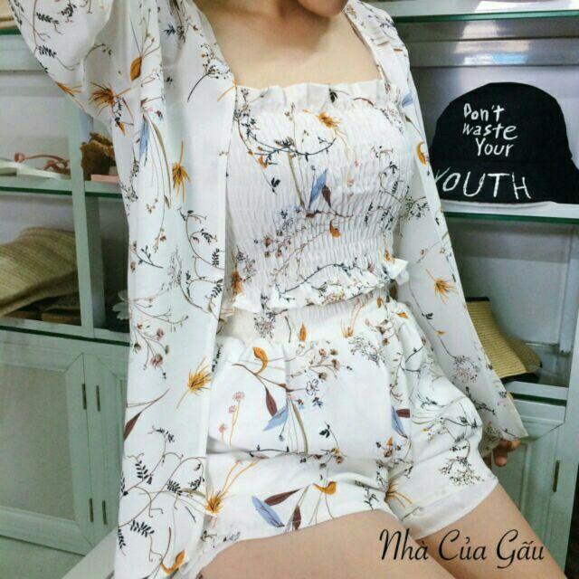 Set Kimono Đi Biển Siêu Xinh