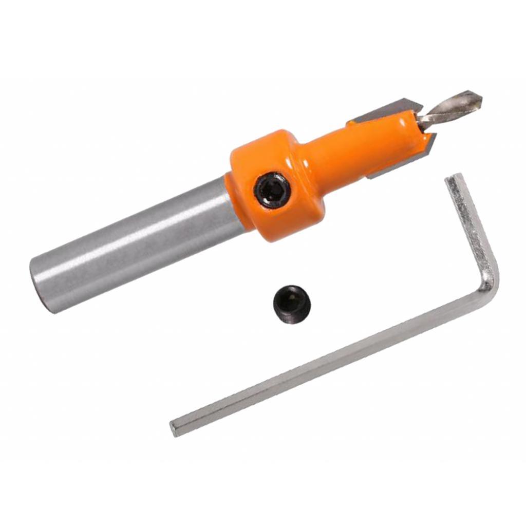 2Pcs 8mm Shank Alloy Countersink Drill Bit Woodworking Countersink Chamfer 3&4mm