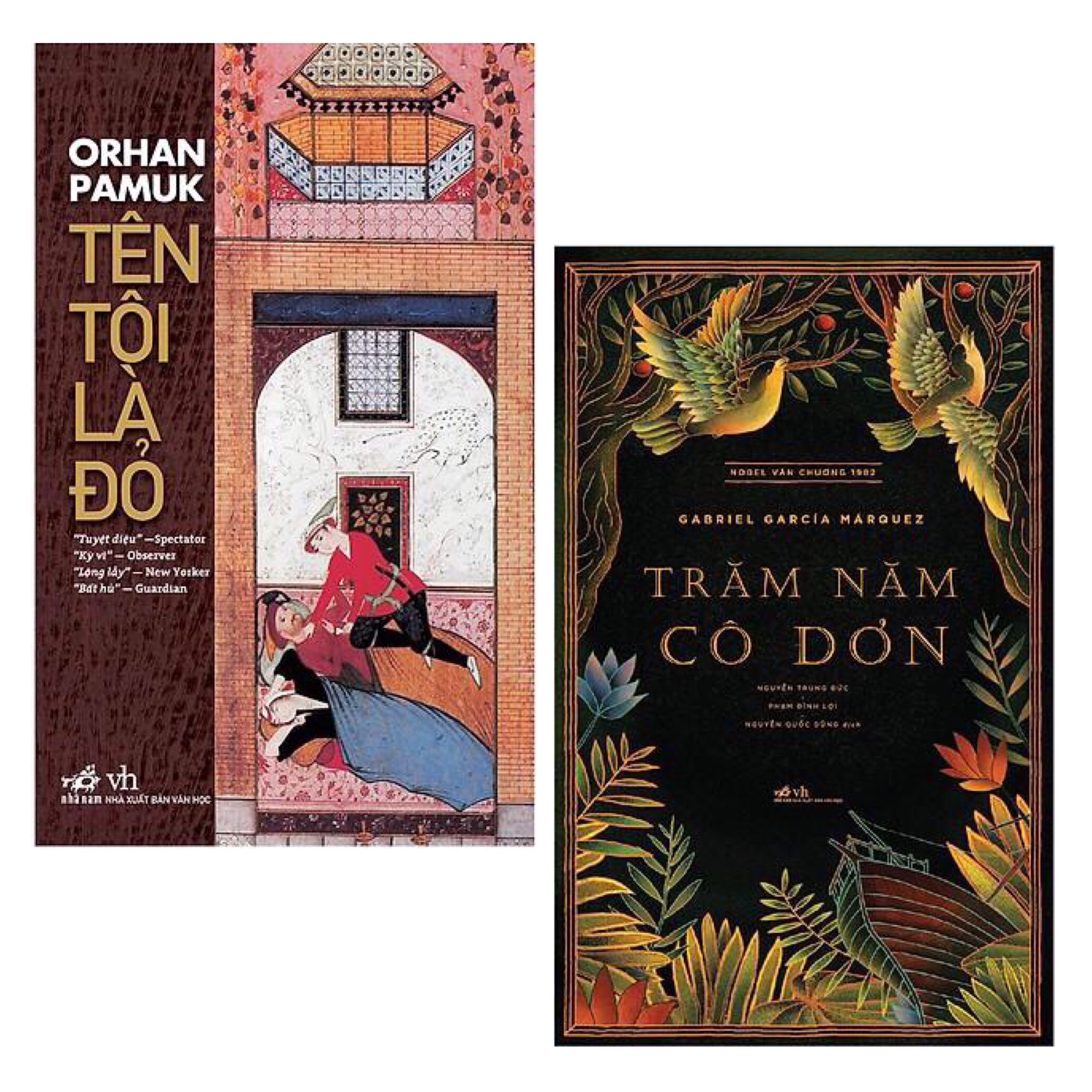 Combo Sách Văn Học: Trăm Năm Cô Đơn + Tên Tôi Là Đỏ -
