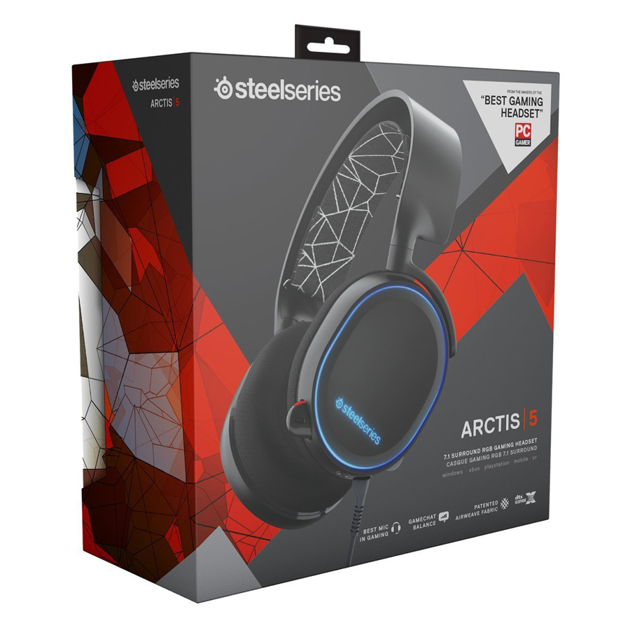 Tai Nghe Gaming SteelSeries Arctis 5 DTS.X 7.1 RGB - Hàng Chính Hãng