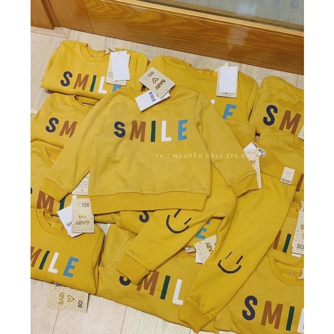 Bộ dài tay da cá smile vàng cho bé yêu