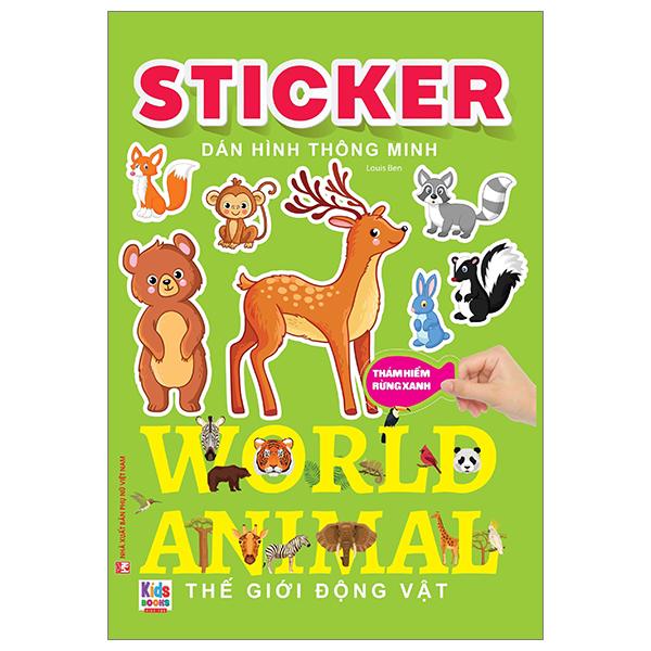 Sticker Dán Hình Thông Minh - Thế Giới Động Vật - Thám Hiểm Rừng Xanh