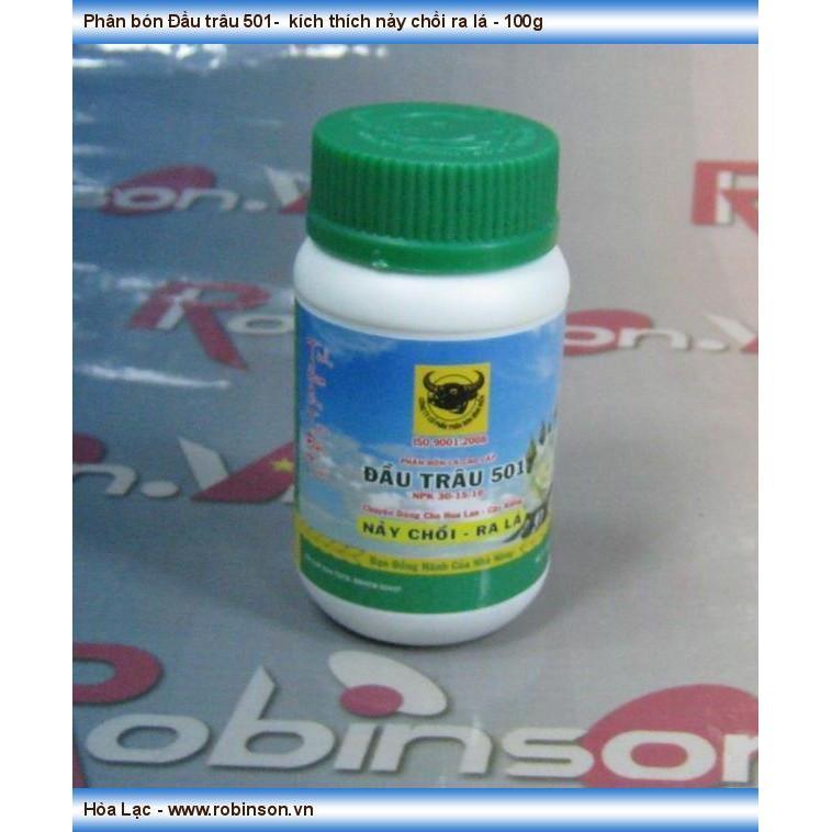 Phân bón lá Đầu Trâu NPK 501 chuyên hoa kiểng - Hũ 100gr