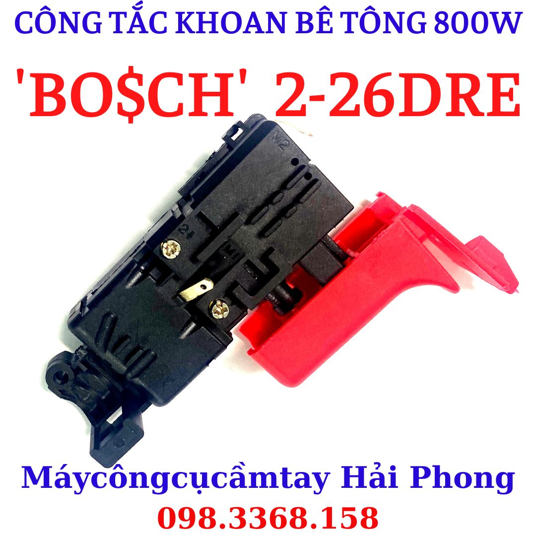 Công tắc máy khoan dùng cho 'BO.S.CH' 3 chức năng , 'ZhongTai' , 'FEG'... 6A -100V/250V -50/60Hz