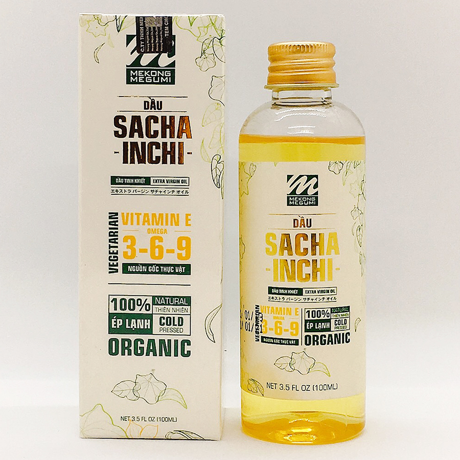 Dầu Sacha Inchi Tinh Khiết Mekông Megumi (100ml)