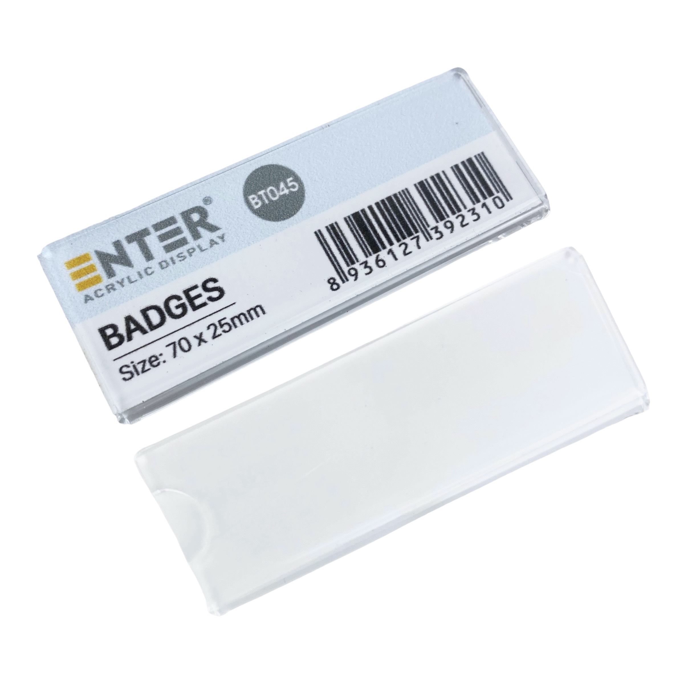Phôi thẻ tên mica / bảng tên mica Enter BT044 / BT045