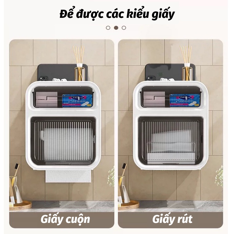 Hộp Đựng Giấy Vệ Sinh 2 Tầng Cao Cấp