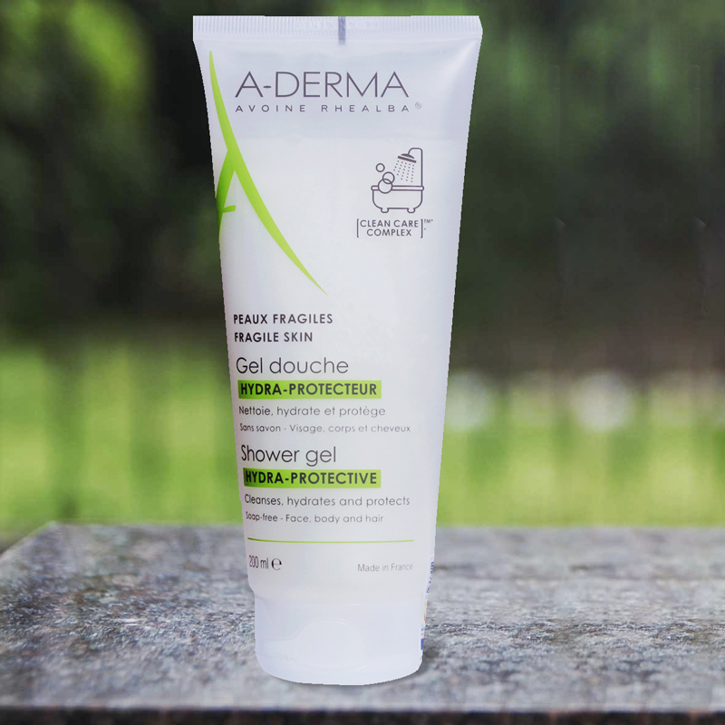 A-Derma Hydra Protective Shower Gel: Gel tắm gội dịu nhẹ (200ml)