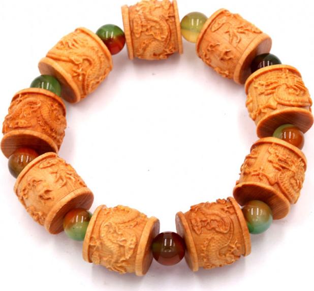 Chuỗi tay trụ rồng gỗ hoàng đàn TRVCT10