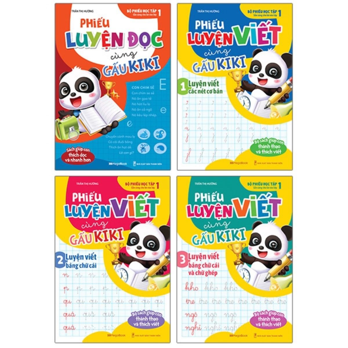 Bộ Sách Phiếu Luyện Đọc Luyện Viết Cùng Gấu Kiki