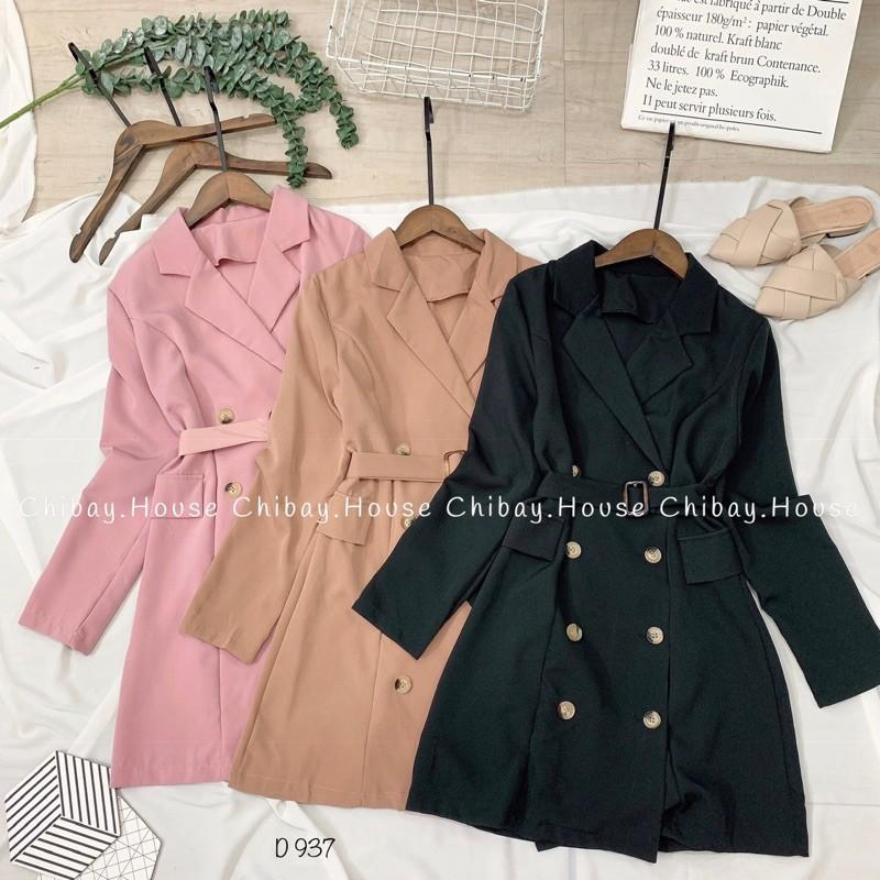 Đầm cổ vest