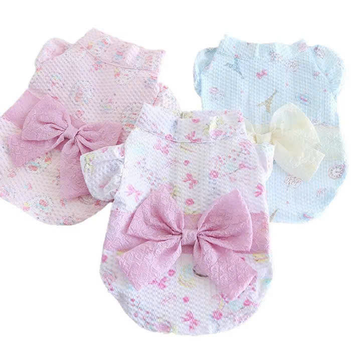 VÁY HỒNG KIỂU NHẬT BẢN SANG TRỌNG TỪ TỪ 0.5-8KG DÀNH CHO CHÓ MÈO