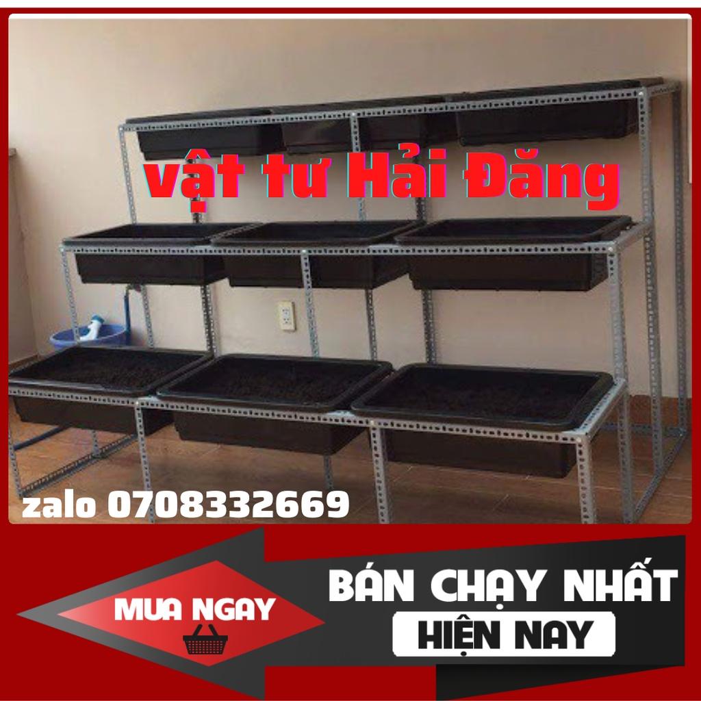 khung kệ sắt v lỗ trồng rau sạch,( khay 67x42cm)kệ trồng sau thông minh,khung trồng rau giá rẻ