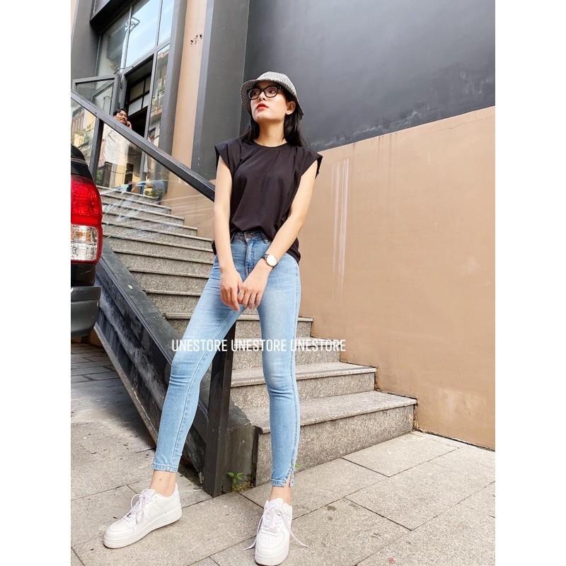QUẦN SKINNY 9 TẤC XẺ LAI ĐỦ BA MAU