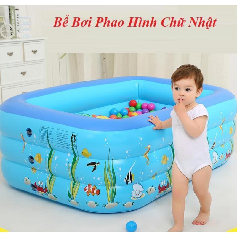 bể bơi 4 mùa 3 tầng chữ nhật 2m1