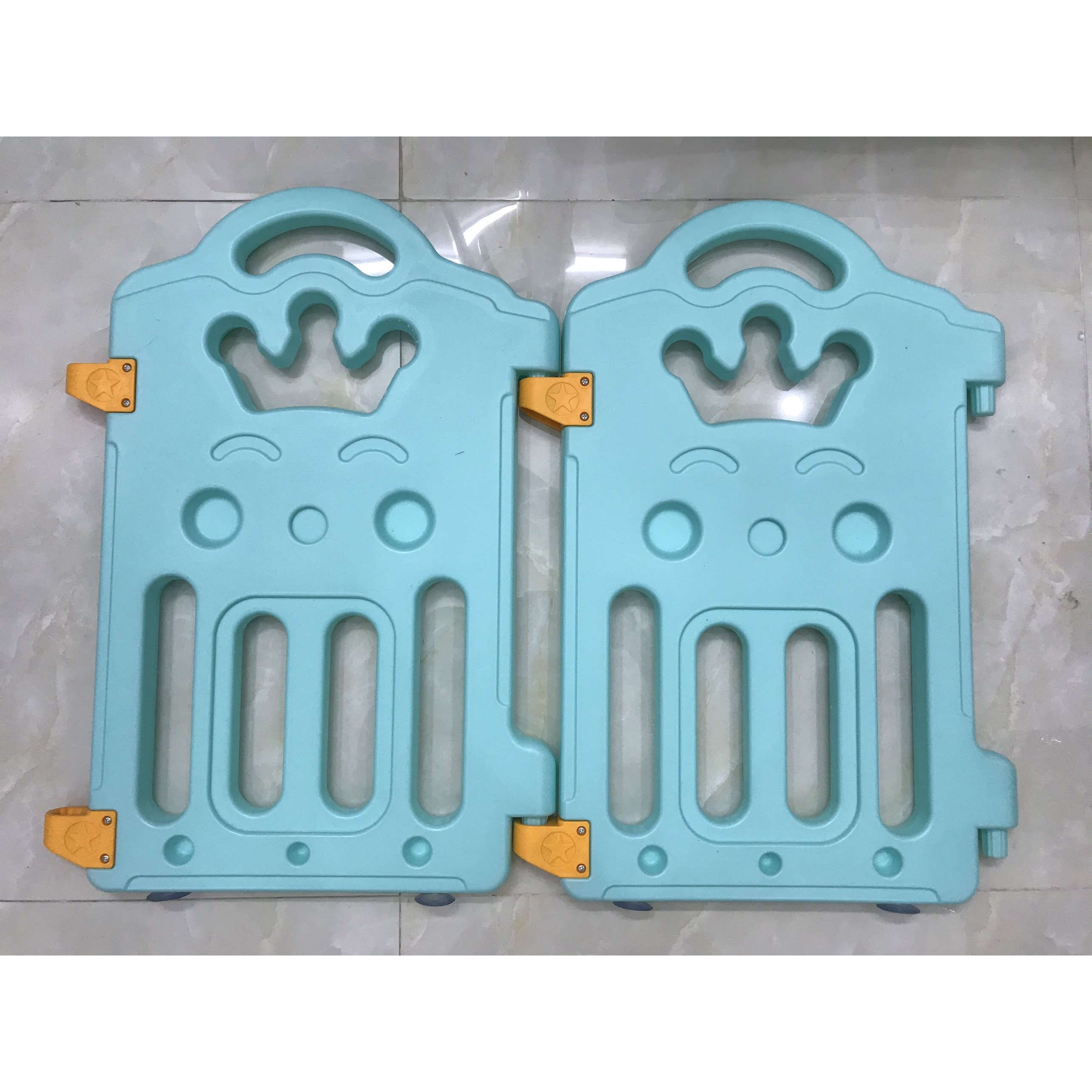 Combo 02 thanh nối quây cũi (thanh nhỏ) - nhựa HDPE - hình vương miện - chiều cao 60cm