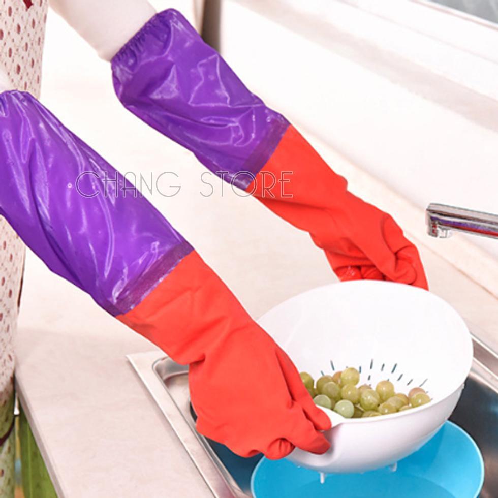 Găng Tay Cao Su Lót Nỉ Siêu Tiện Dụng