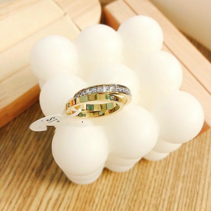 Nhẫn titan 2 chiếc không đen không gỉ