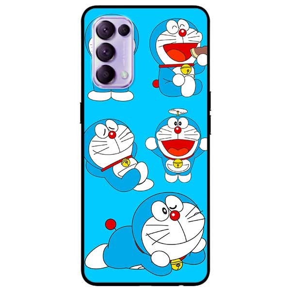 Ốp lưng dành cho Oppo Reno 5 mẫu Mèo Do Ra Mon