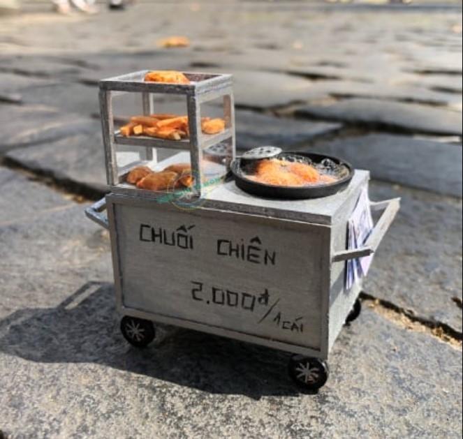 Xe Hàng Rong - Xe Chuối Chiên HR06