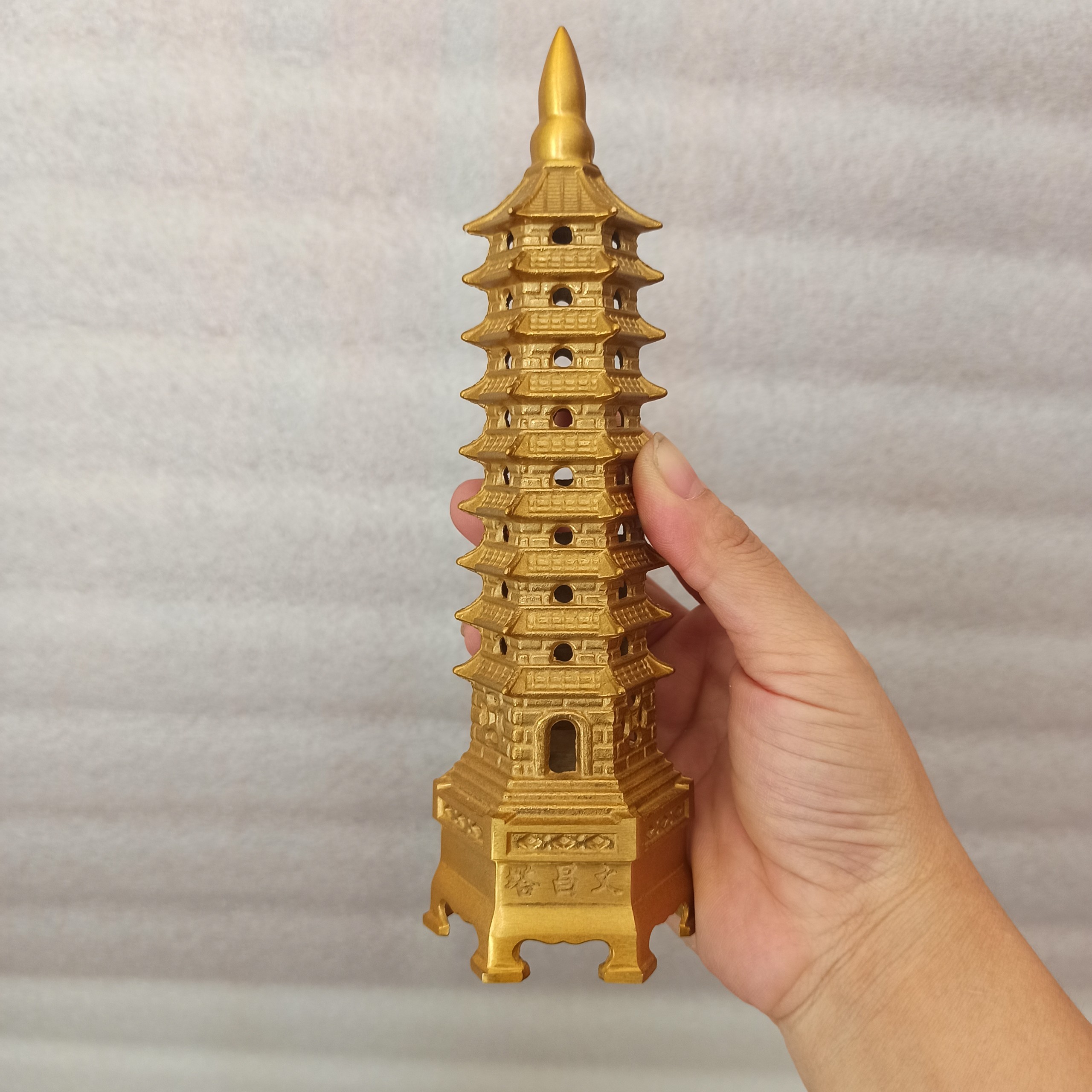 Tháp Văn Xương 9 Tầng Bằng Đồng Bày Bàn Học Hành Đỗ Đạt, Công Danh, Tháp Văn Xương phong thủy - Vật phẩm phong thủy