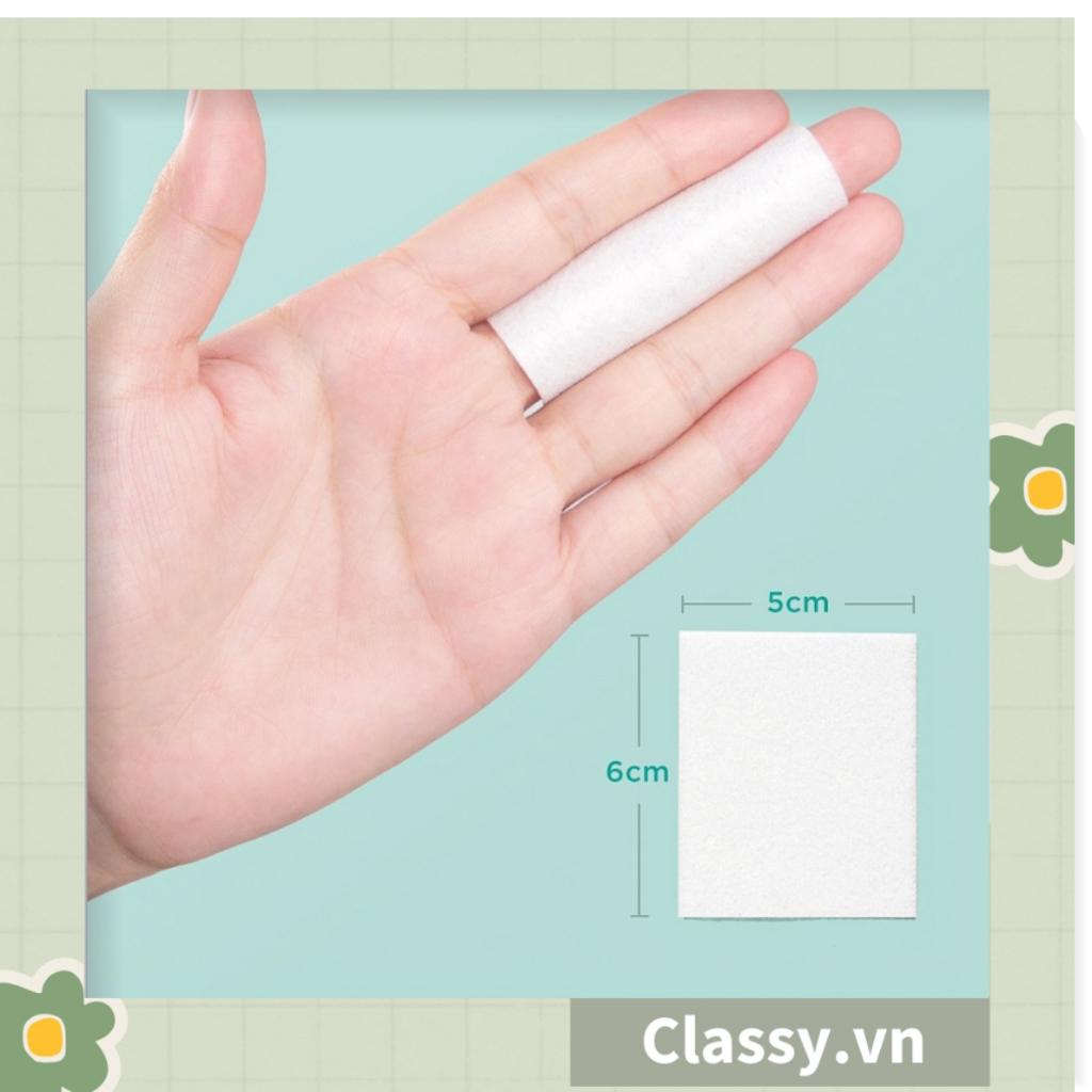 Bông Tẩy Trang Cotton Pads Classy chất liệu Cotton bỏ túi du lịch tiện lợi 50 miếng, 80 miếng và 120 miếng PK1684