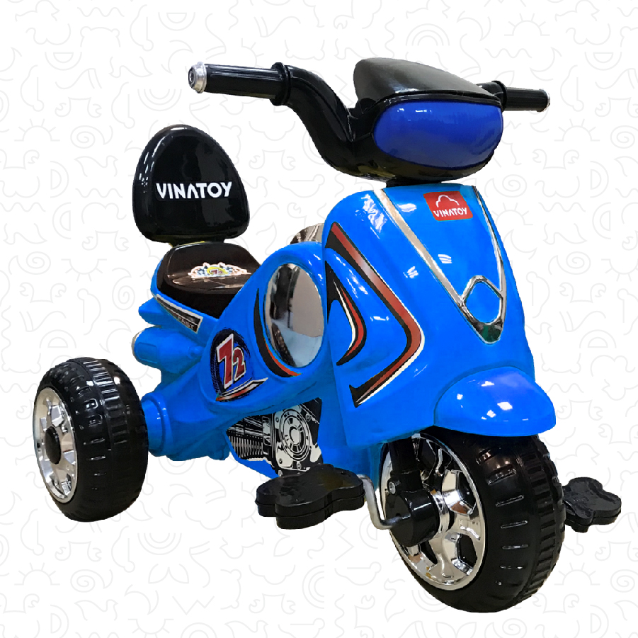 Xe 3 Bánh Nhựa Chợ Lớn Vespa 72 - M1789-X3B