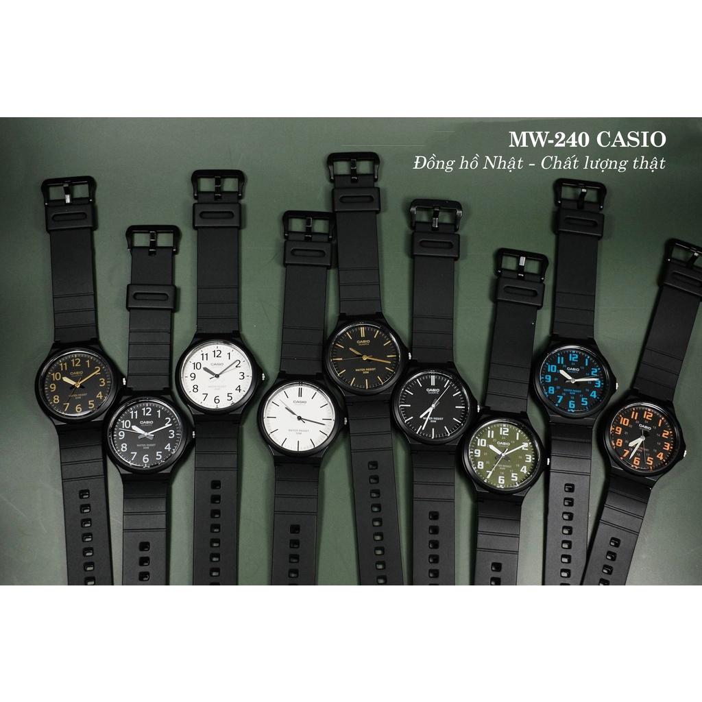 Đồng hồ nam dây nhựa Casio Standard Anh Khuê MW-240 Series (43mm)