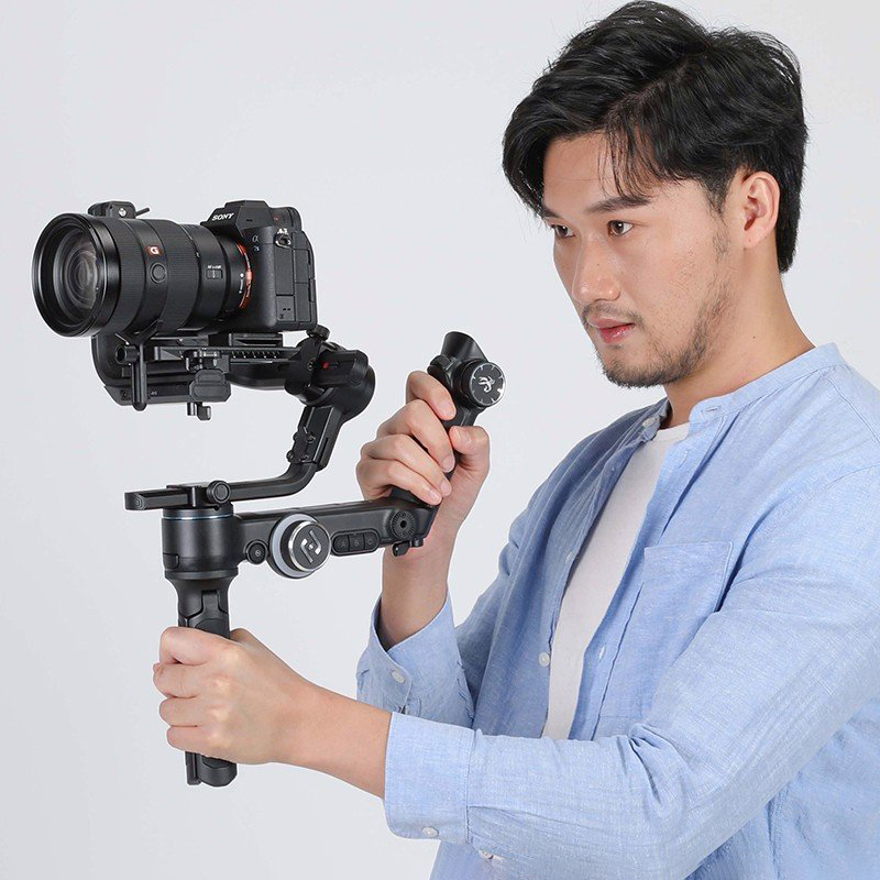 Feiyu Tech SCORP F2 - Gimbal Chống Rung Cho Máy Ảnh Cỡ Lớn, Tải Trọng 2.5kg, Tích Hợp Màn Hình Điều Khiển