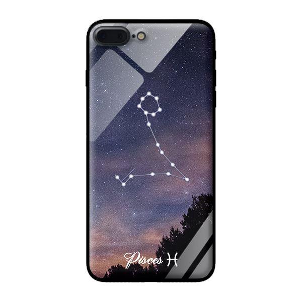 Ốp kính 12 cung Hoàng Đạo cho iPhone 7 Plus Pisces - Hàng chính hãng
