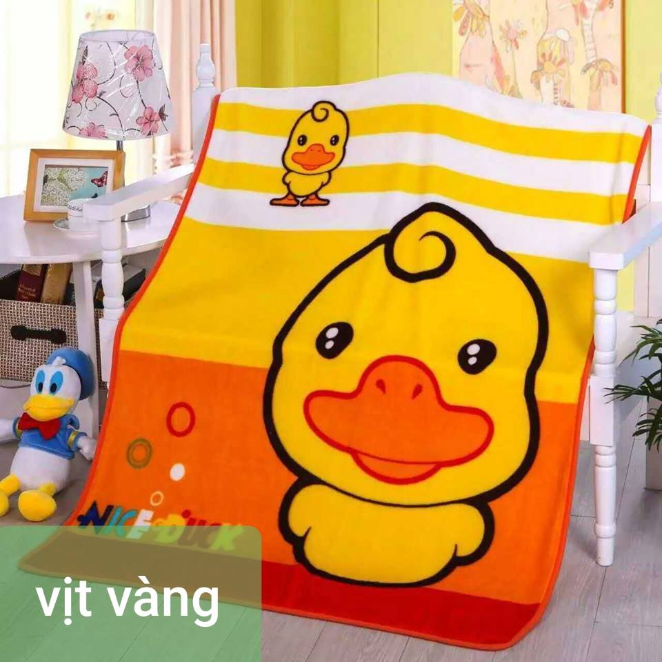 Chăn tuyết trẻ em 1 lớp kích thước 1mx1m4