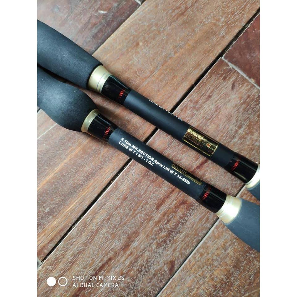 Cần lure rút M-Long độ cứng MH máy ngang + đứng