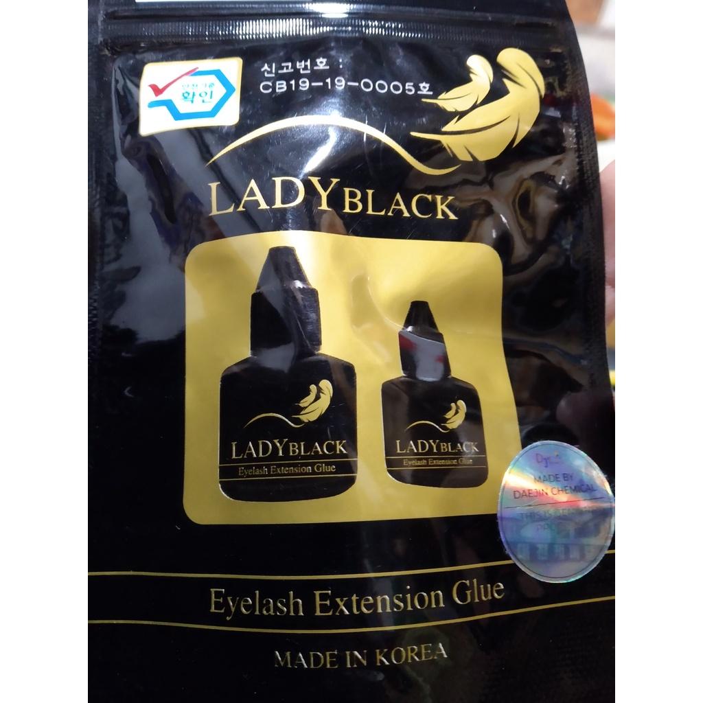 Keo nối mi lady black loại tiết kiệm dung tích 5ml dùng tôt cho thợ mi nối mi thật chăc.