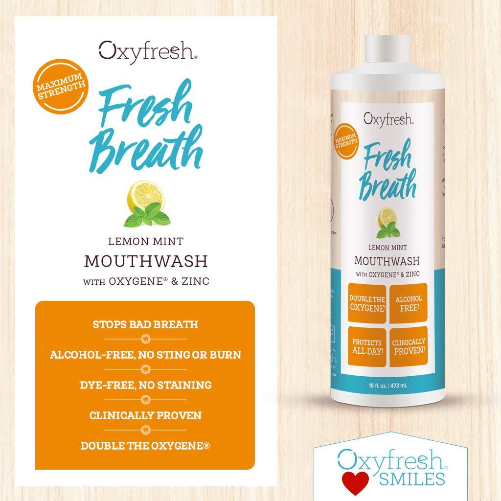 Nước súc miệng hương chanh dành cho người hơi thở có mùi - Oxyfresh