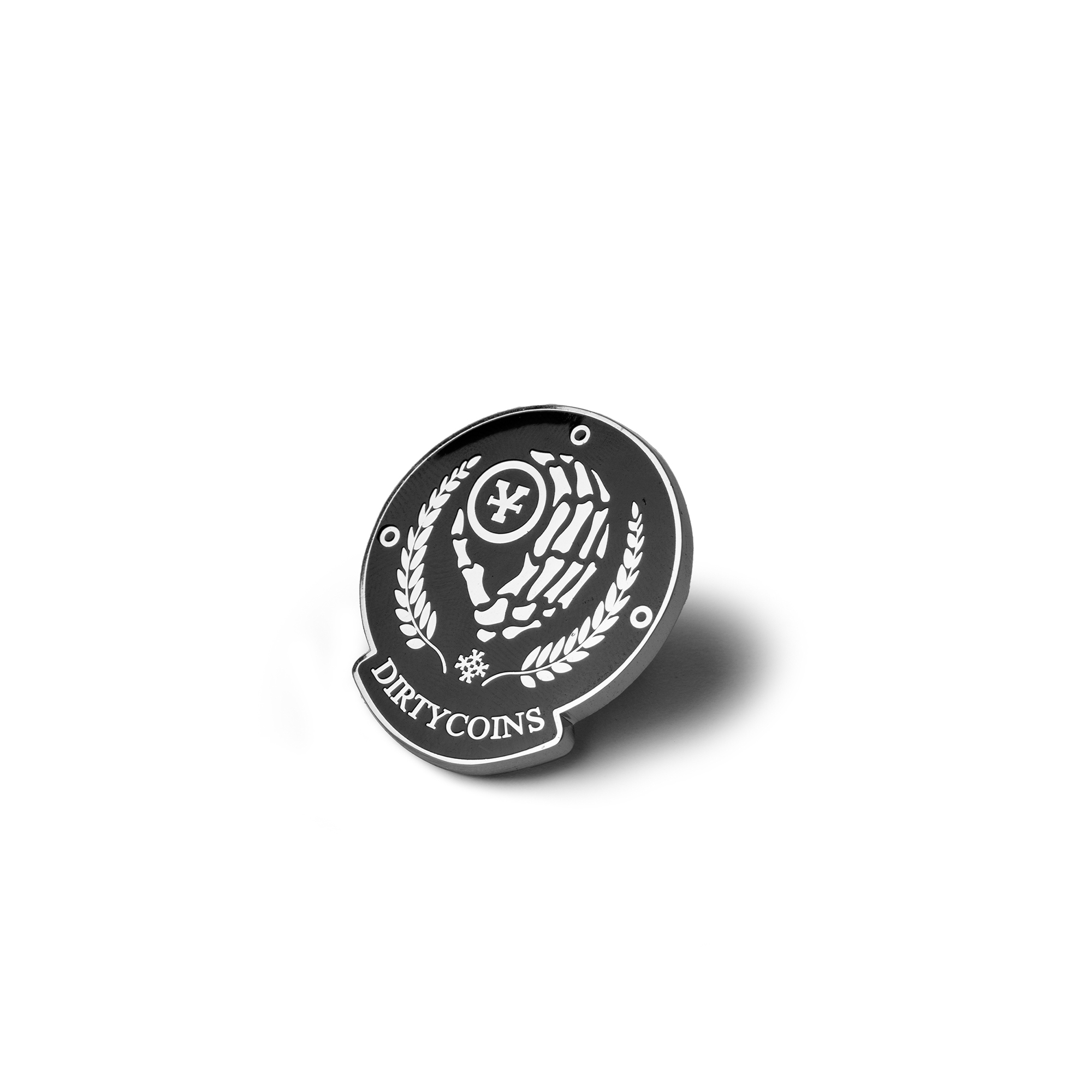 Huy hiệu DirtyCoins Wreath Logo Pin