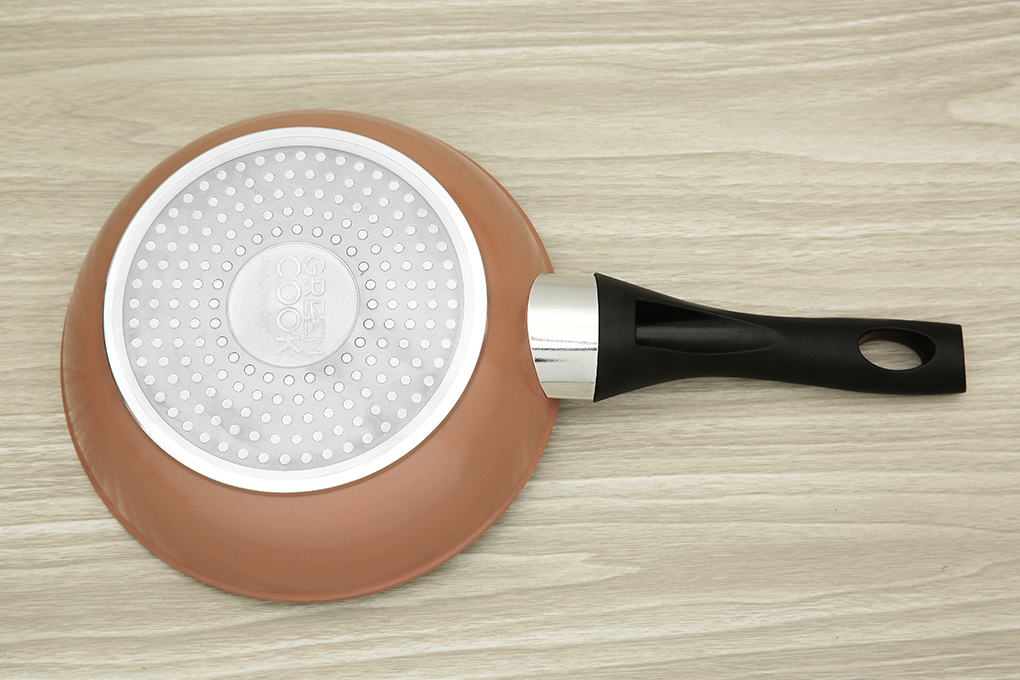 Chảo vân đá chống dính đáy từ 20 cm Greencook GCP221-20IH - Hàng Chính Hãng