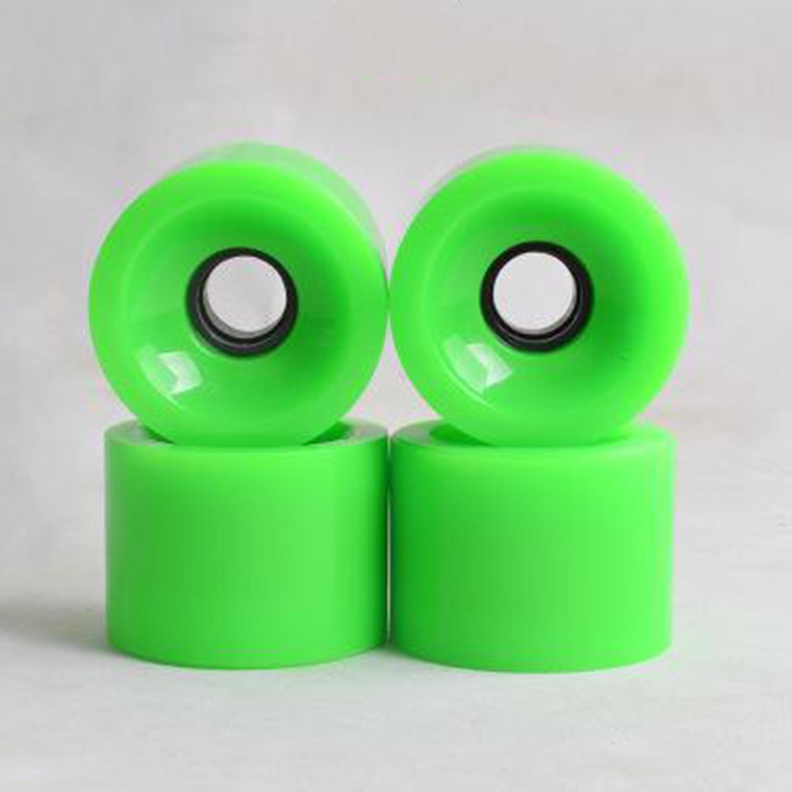 4x 78A Hardness Skateboard Wheels 70X51mm Longboard Roller Parts Green