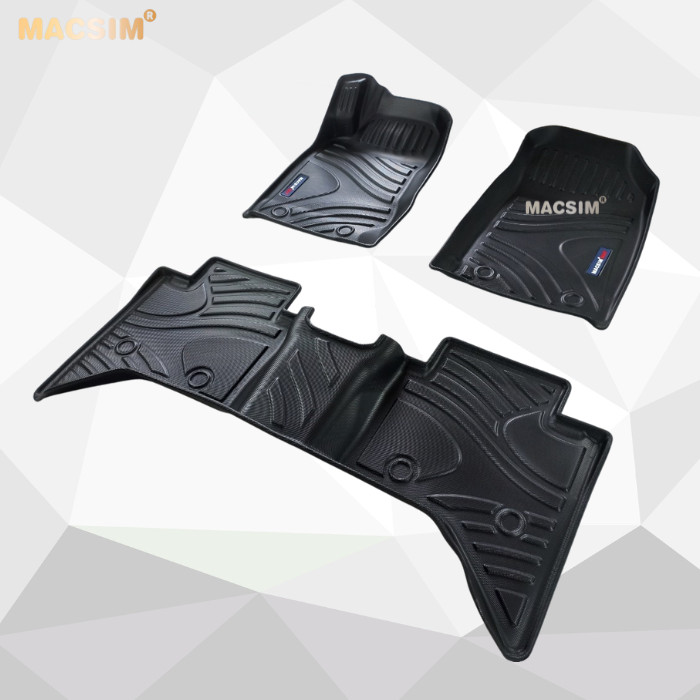 Thảm lót sàn xe ô tô Isuzu D-max 2014-2019 Nhãn hiệu Macsim chất liệu nhựa TPV cao cấp