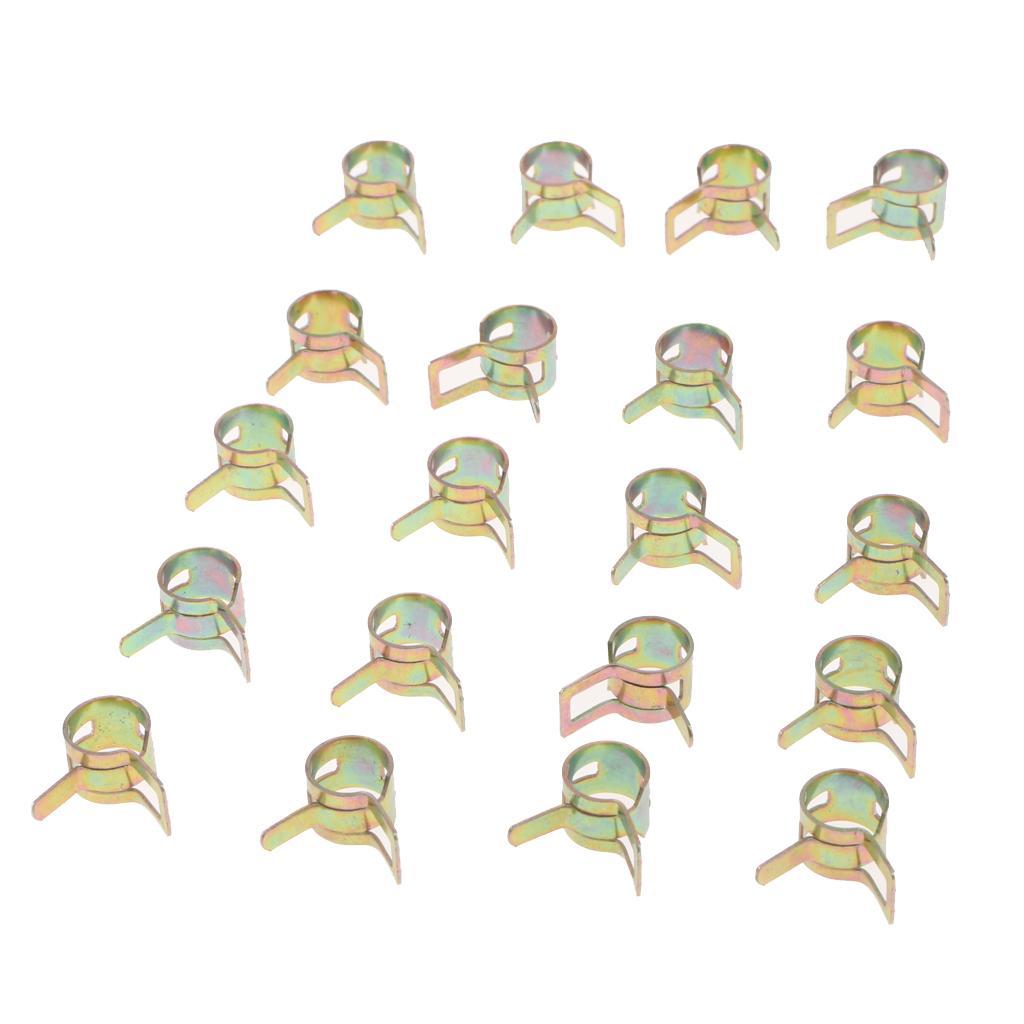 3 Meters 1/4 Inch ID Fuel Line + 20pcs 2/5'' ID Hose Clamps For Small Engines