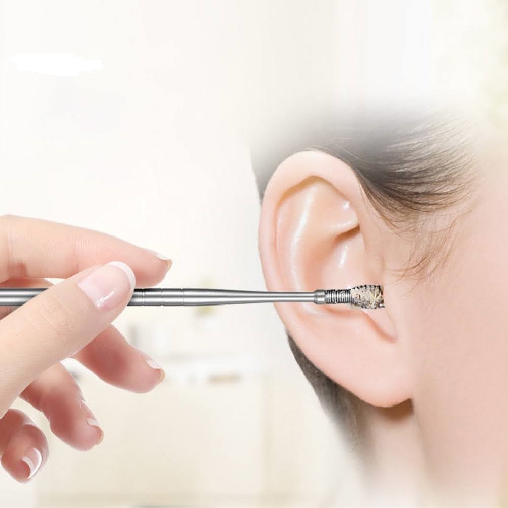 Bộ 9 Món Dụng Cụ Lấy Ráy Tai Bằng Thép Không Gỉ Chất Lượng Cao