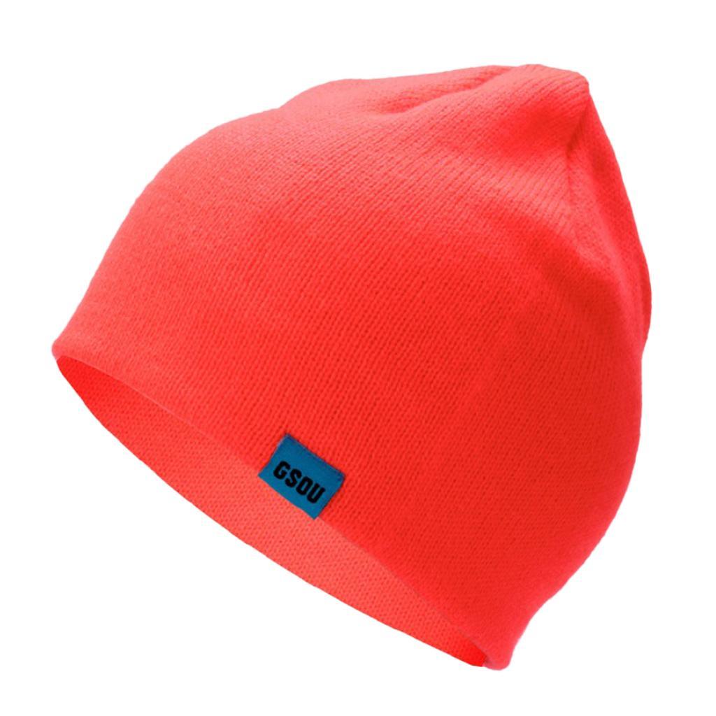 Unisex Winter Beanie Knit Hat Thick Warm Caps Solid Color Beanie Hat